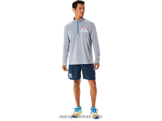 RPVB1340 disco de yeso/lago Asics media cremallera para hombre lista para usar