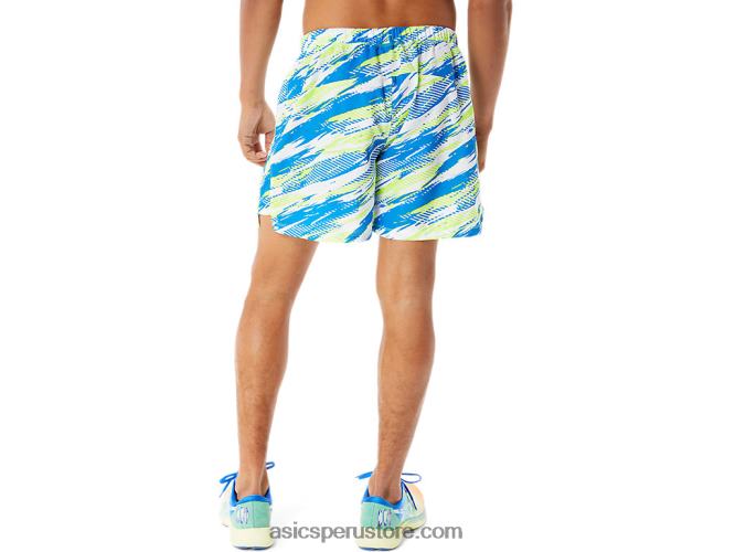 RPVB1341 peligro verde Asics pantalones cortos de 5 pulgadas listos para usar para hombres