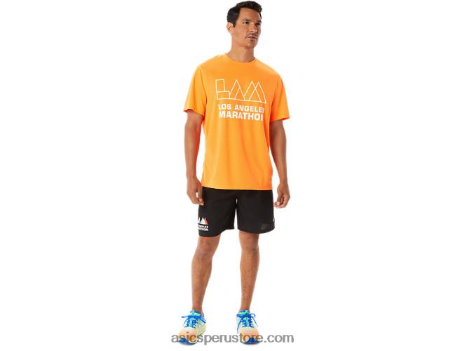 RPVB1342 naranja impactante Asics camiseta de manga corta lam ready-set ii para hombre
