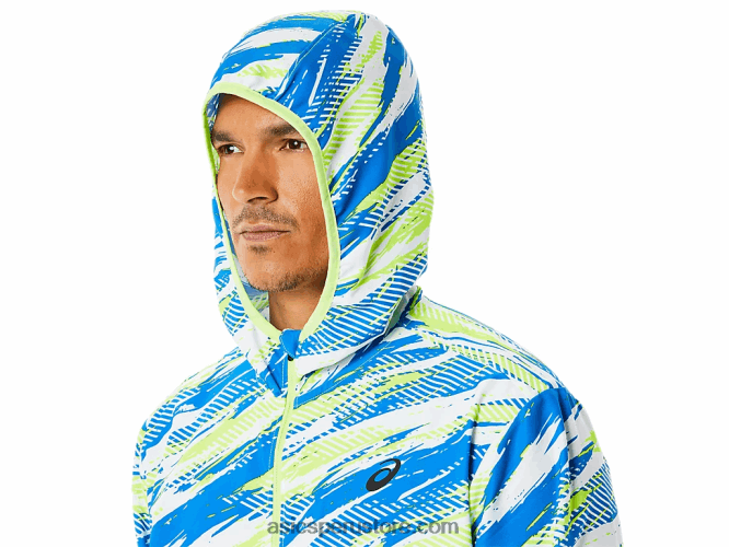 RPVB1343 peligro verde Asics chaqueta confeccionada para hombre lam