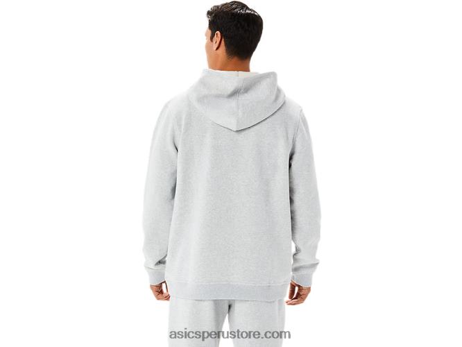 RPVB1346 brezo gris claro Asics sudadera con capucha de polar Sunday para hombre lam