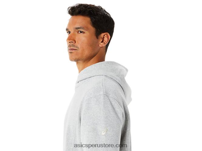 RPVB1346 brezo gris claro Asics sudadera con capucha de polar Sunday para hombre lam
