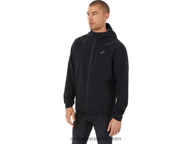 RPVB1353 rendimiento negro Asics chaqueta impermeable 20 de hombre acelera
