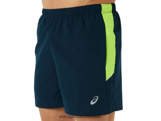 RPVB1355 azul francés/verde peligro Asics pantalón corto de 5 pulgadas pr lyte para hombre