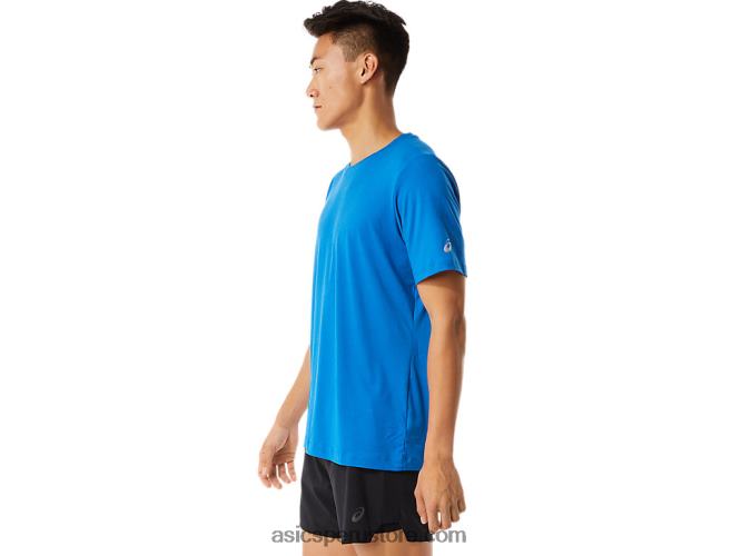 RPVB1361 brezo azul francés Asics camiseta de manga corta hthr tech para hombre