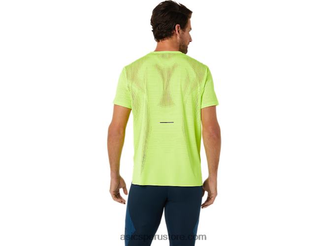 RPVB1392 peligro verde Asics camiseta de manga corta ventilate actibreeze para hombre