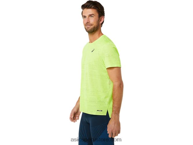 RPVB1392 peligro verde Asics camiseta de manga corta ventilate actibreeze para hombre
