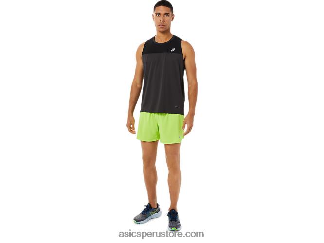 RPVB1393 rendimiento negro/gris grafito Asics camiseta de carrera masculina