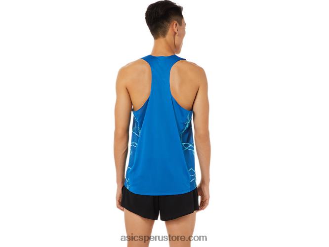 RPVB1397 unidad de lago Asics camiseta de malla ligera para hombre