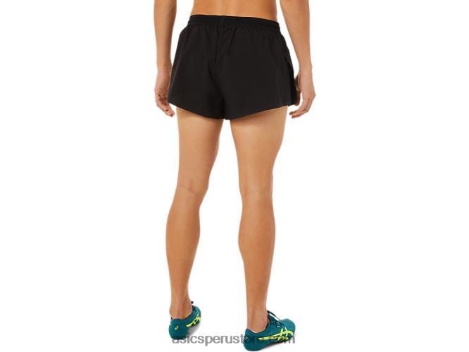 RPVB1399 rendimiento negro Asics pantalón corto tejido de malla ligera para hombre