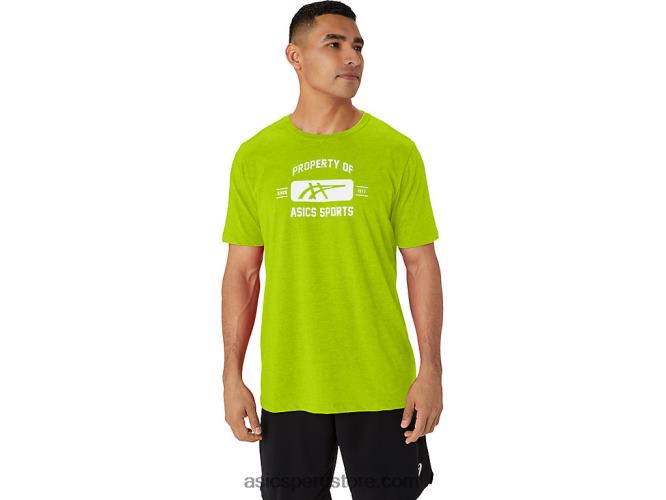 RPVB14 cáscara de limón Asics propiedad de manga corta de camiseta deportiva