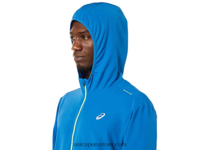 RPVB1400 unidad de lago/peligro verde Asics chaqueta confeccionada para hombre