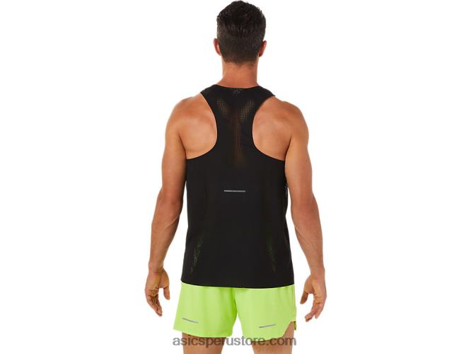 RPVB1402 rendimiento negro Asics camiseta ventilada actibreeze para hombre