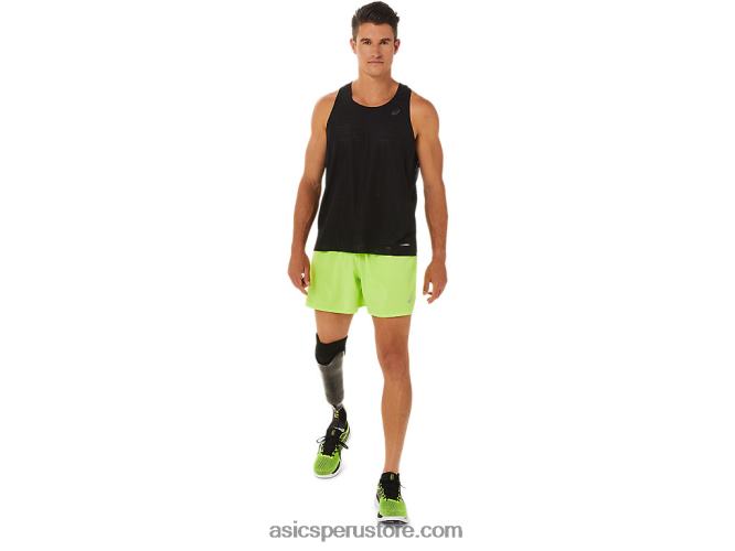 RPVB1402 rendimiento negro Asics camiseta ventilada actibreeze para hombre