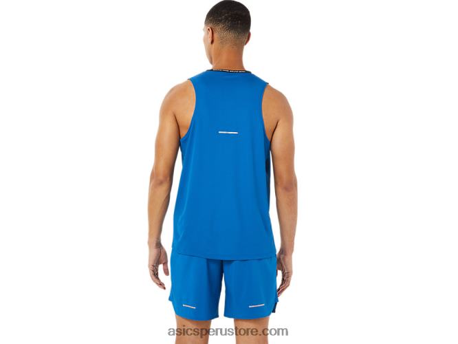 RPVB1404 unidad de azul francés/lago Asics camiseta de carrera masculina