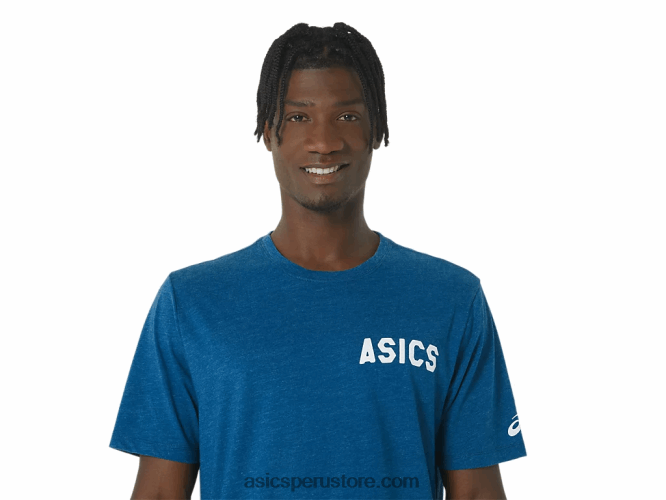 RPVB141 unidad de lago Asics camiseta rayas amanecer