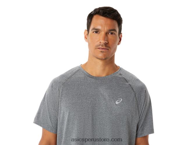 RPVB1418 brezo gris oscuro Asics camiseta de manga corta de lyte confeccionada para hombre