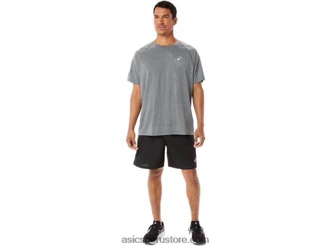 RPVB1418 brezo gris oscuro Asics camiseta de manga corta de lyte confeccionada para hombre