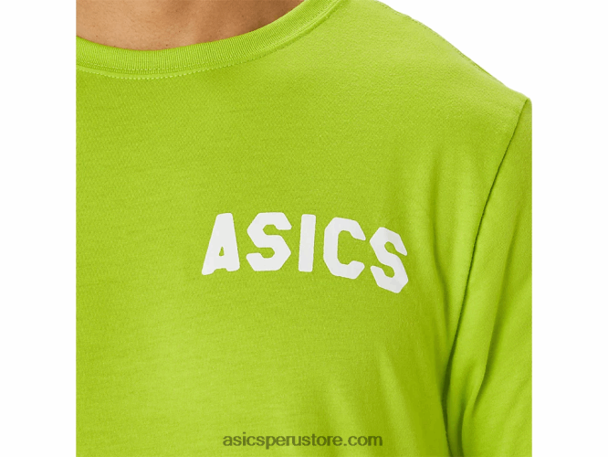 RPVB142 cáscara de limón Asics camiseta rayas amanecer