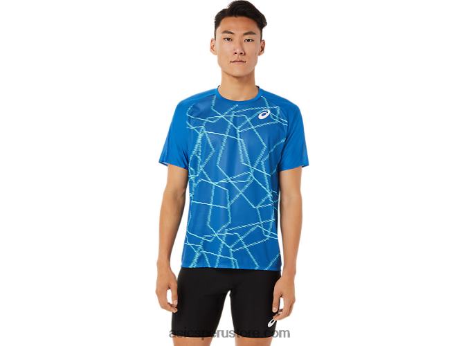 RPVB1443 unidad de lago Asics camiseta ligera de manga corta para hombre