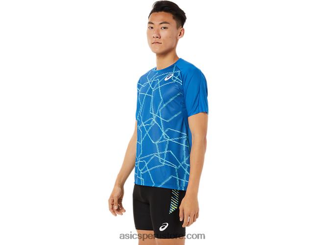 RPVB1443 unidad de lago Asics camiseta ligera de manga corta para hombre
