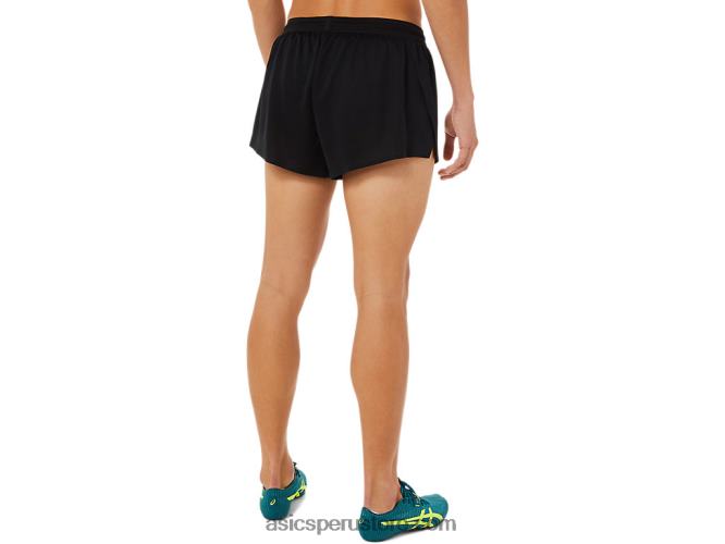 RPVB1446 rendimiento negro Asics pantalón corto de punto ligero para hombre