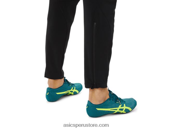 RPVB1448 rendimiento negro Asics pantalón tejido elástico para hombre