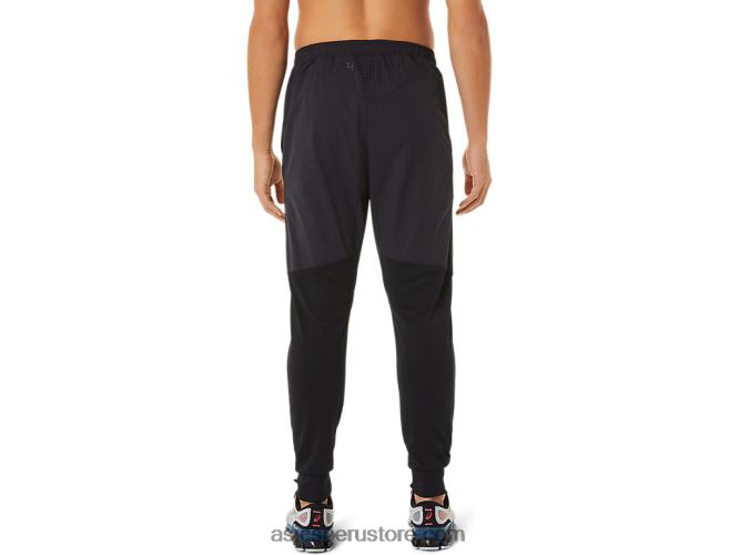 RPVB1451 rendimiento negro Asics pantalones híbridos de hombre