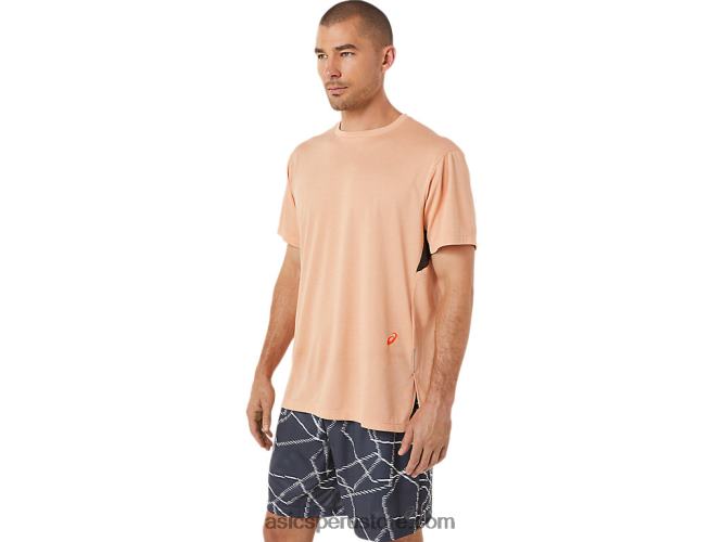 RPVB1452 brezo de dunas de verano Asics top de manga corta con estampado gel-cool para hombre