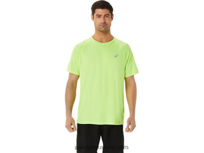 RPVB1453 peligro verde brezo Asics camiseta de manga corta de lyte confeccionada para hombre