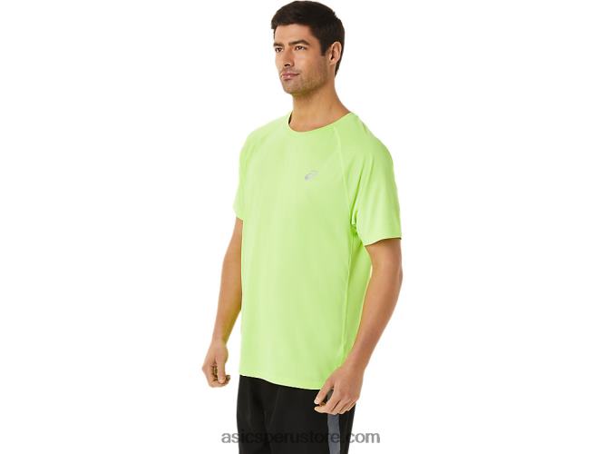 RPVB1453 peligro verde brezo Asics camiseta de manga corta de lyte confeccionada para hombre