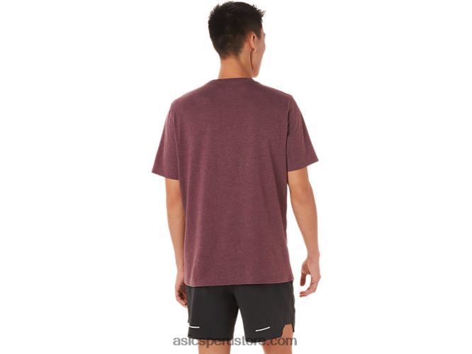 RPVB1463 Brezo profundo de Marte Asics camiseta xg de manga corta con logo de lockup