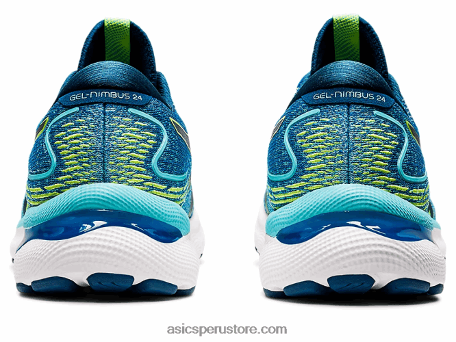 RPVB1467 unidad de lago/peligro verde Asics gel-nimbus 24 de ancho