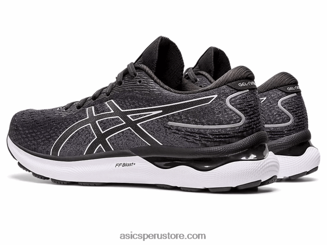 RPVB1471 blanco negro Asics gel-nimbus 24 de ancho