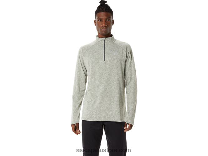 RPVB1477 brezo verde liquen Asics tren hombre sana 1/2 zip