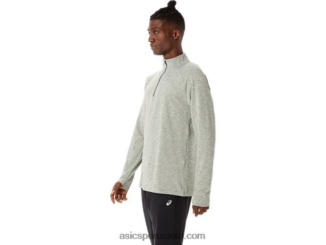 RPVB1477 brezo verde liquen Asics tren hombre sana 1/2 zip
