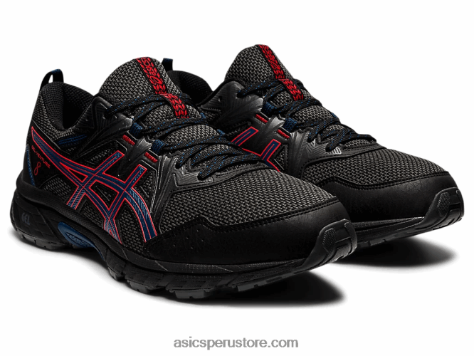 RPVB1488 negro/rojo fuego Asics empresa de gel 8