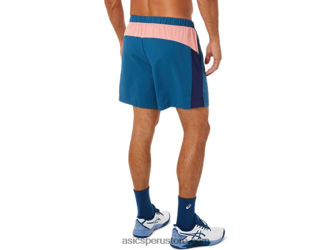 RPVB1493 índigo claro Asics pantalón corto de corte color block para hombre