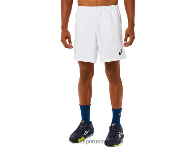 RPVB1497 blanco brillante Asics partido masculino 7 en corto