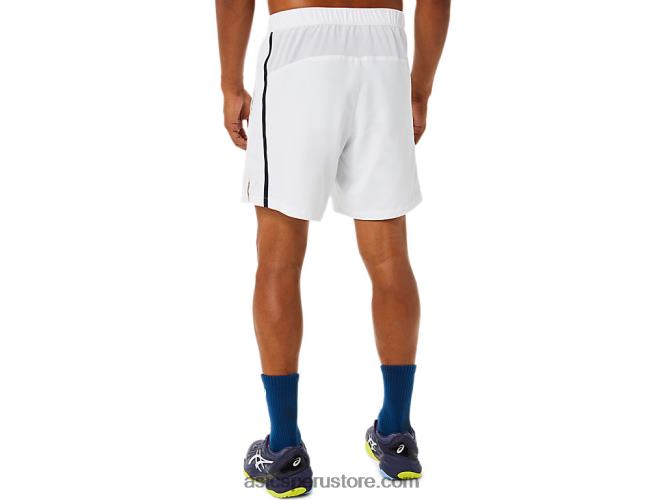 RPVB1497 blanco brillante Asics partido masculino 7 en corto