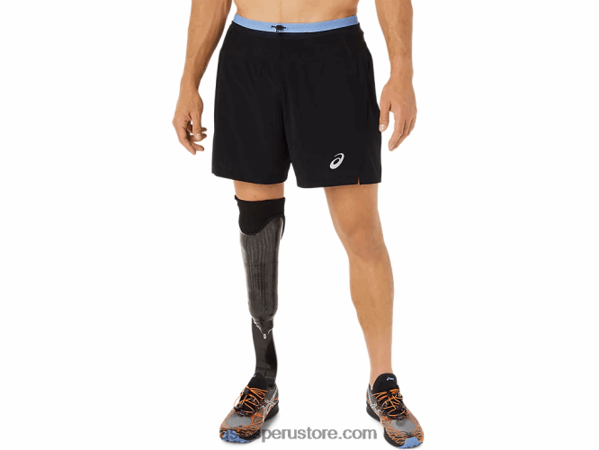 RPVB1524 rendimiento armonía negro/azul Asics pantalón corto fujitrail hombre