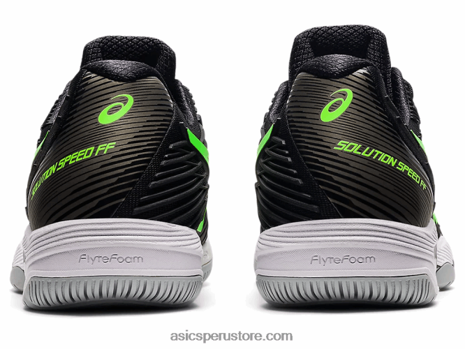 RPVB1541 gecko negro/verde Asics velocidad de solución ff 2