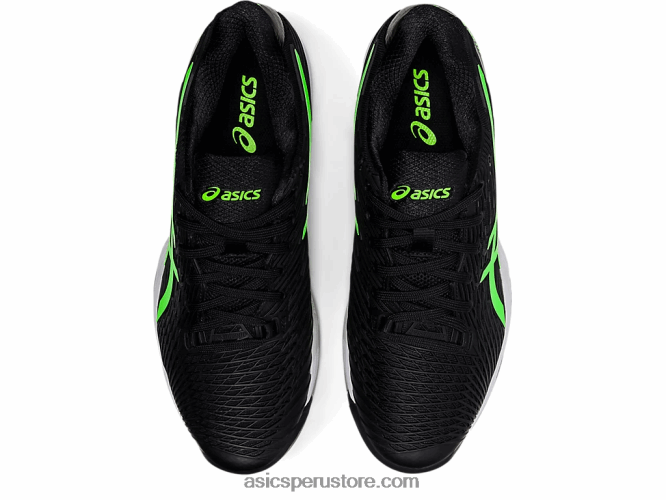 RPVB1541 gecko negro/verde Asics velocidad de solución ff 2