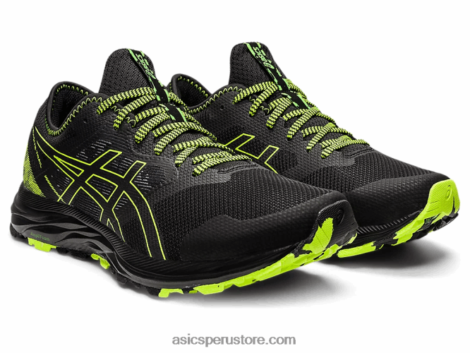 RPVB1582 negro/verde peligro Asics rastro de excitación de gel