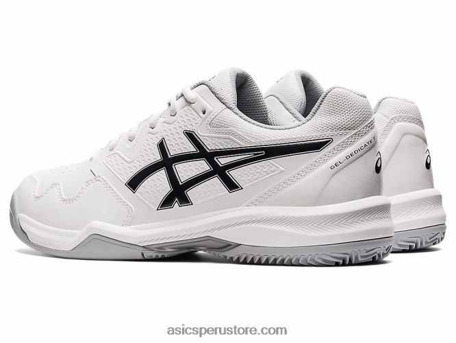 RPVB1583 blanco negro Asics gel-dedicate 7 arcilla