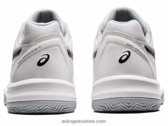 RPVB1583 blanco negro Asics gel-dedicate 7 arcilla