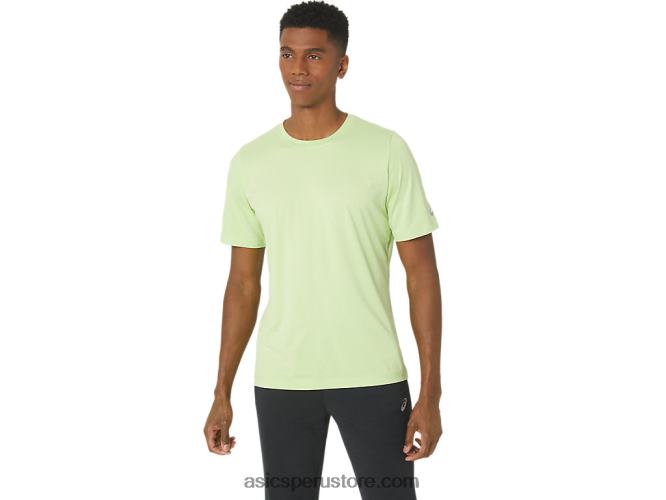 RPVB16 brezo verde lima Asics camiseta de manga corta hthr tech para hombre