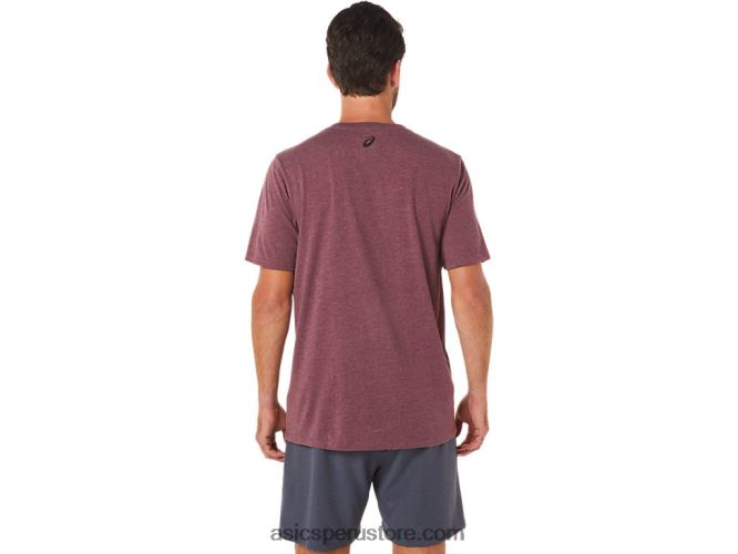 RPVB1607 Brezo profundo de Marte Asics camiseta de manga corta con eslogan