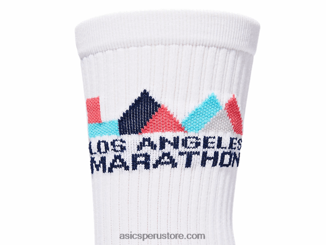 RPVB1613 blanco brillante Asics calcetines de la tripulación de lam
