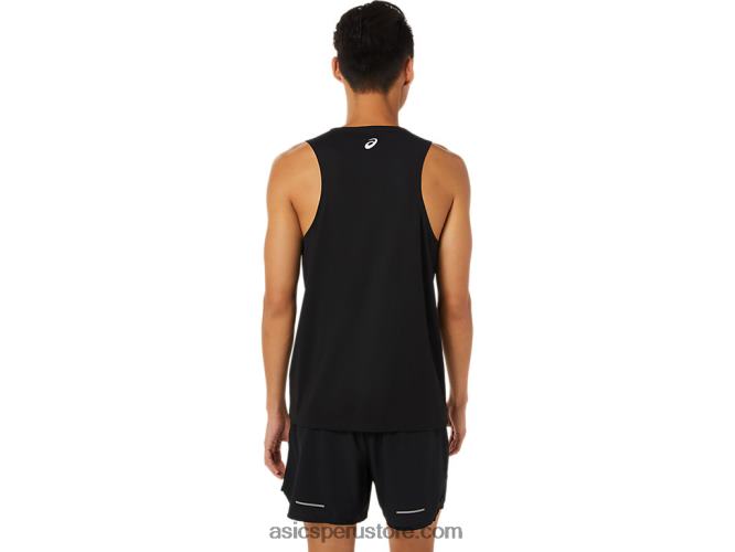 RPVB1617 rendimiento negro Asics camiseta sin mangas lam ready-set ii para hombre